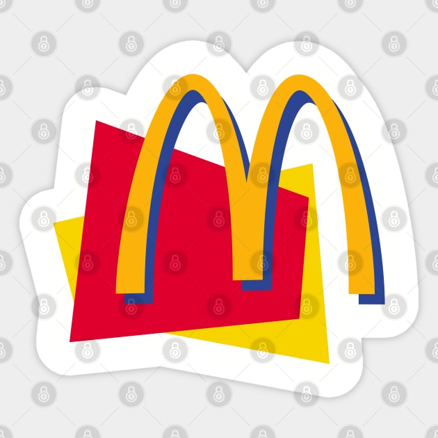 McDonald's - Retro 90s Classic Sticker by nicklower